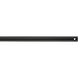 Universal Matte Black Fan Downrod in 12